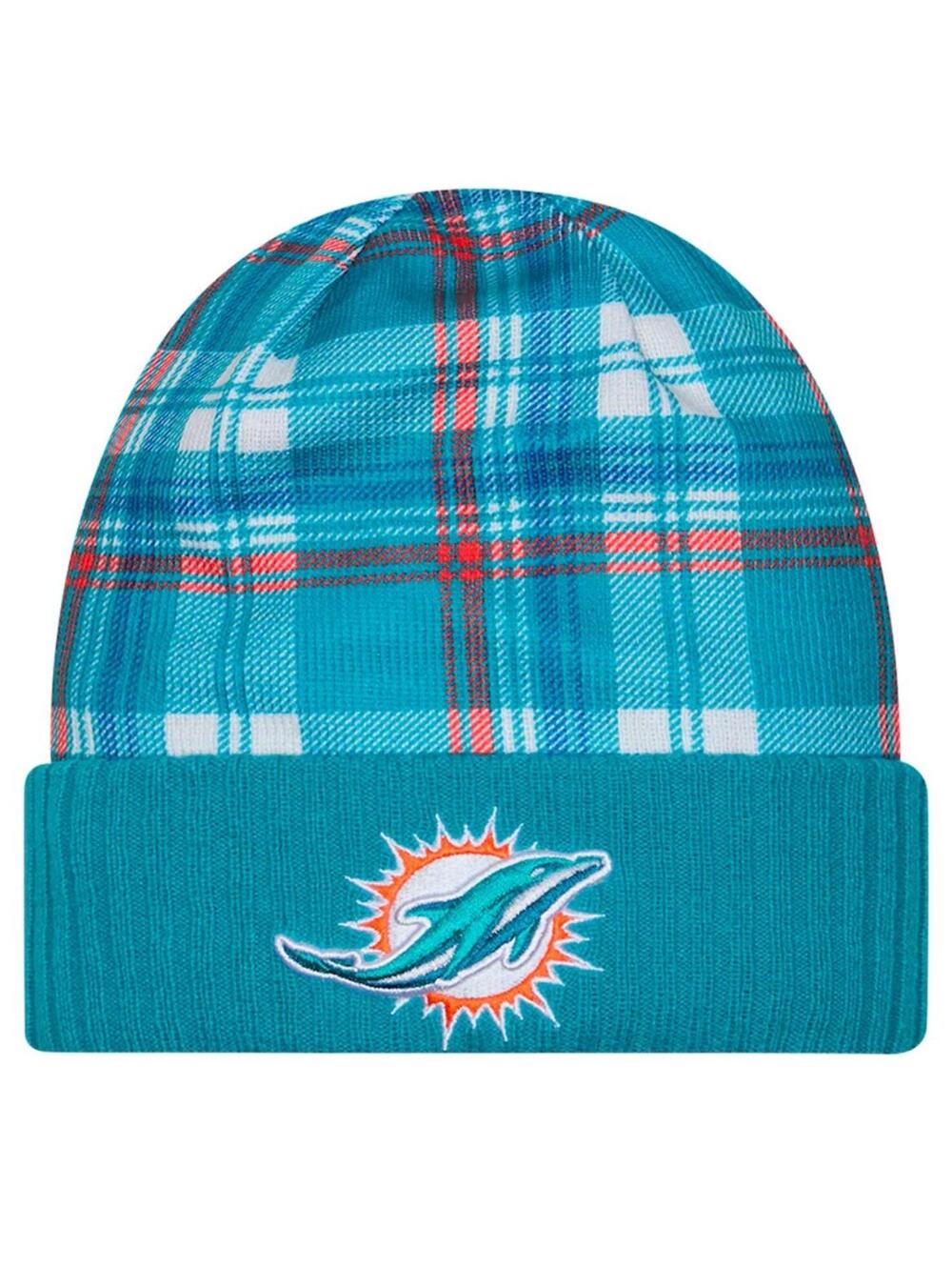 NEW - 2024 New Era Cold Weather Statement Knit Beanie (Miami Dolphins)